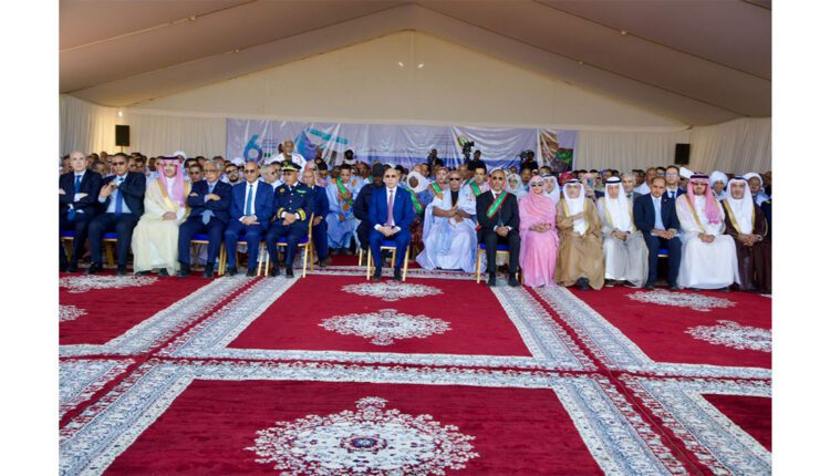 Le Président de la République supervise la cérémonie de la pose de la première pierre du projet d’approvisionnement en eau potable de la ville de Kiffa