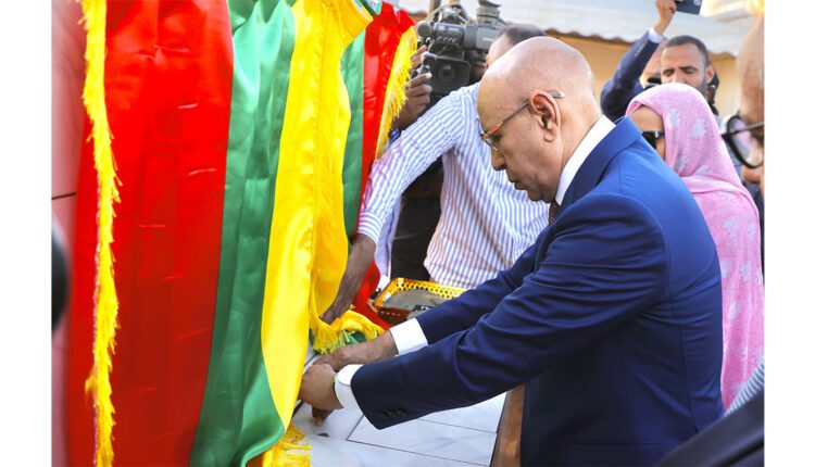 Le Président de la République pose la première pierre du projet d’approvisionnement en eau potable de la ville de Kiffa