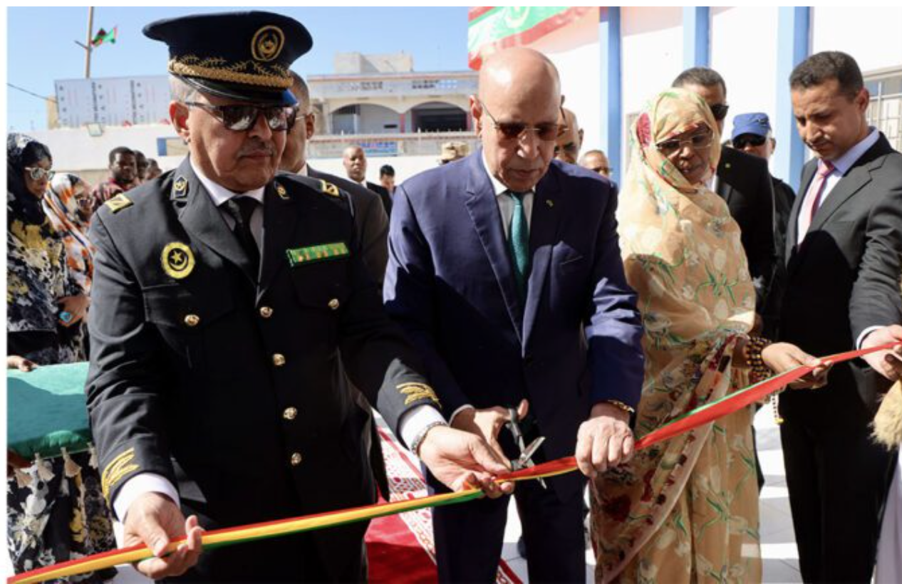 Le Président de la République inaugure le siège de l’Agence la CNASS dans la ville de Nouadhibou