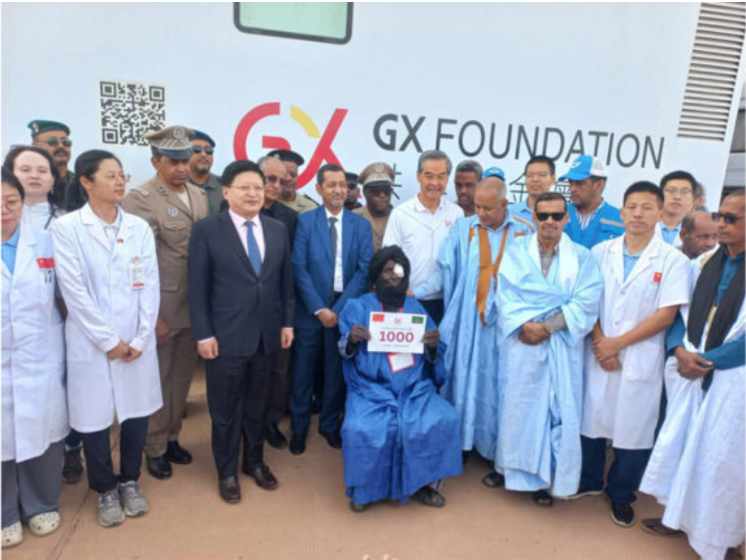 Une délégation chinoise s’informe à Kiffa sur l’action d’une l’équipe médicale chinoise spécialisée en ophtalmologie