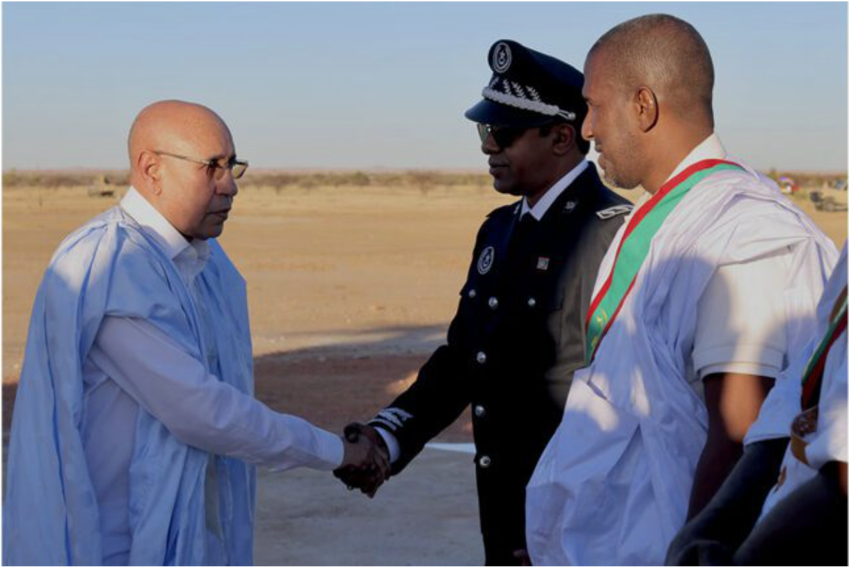 Arrivée à M’bout du Président de la République