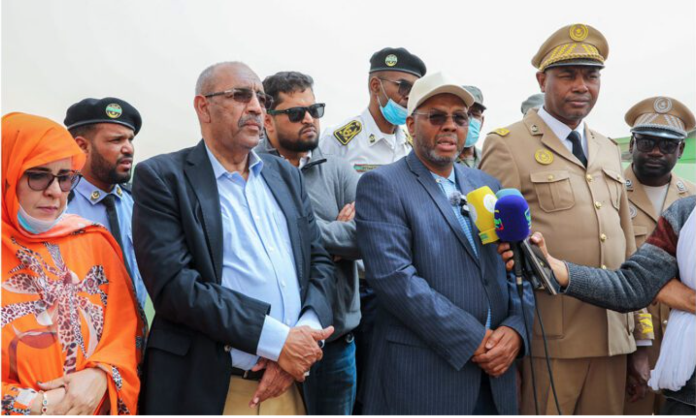 Le Ministre délégué auprès du Ministre de l’Intérieur inspecte l’avancement du plan de propreté urbaine dans les trois wilayas de Nouakchott