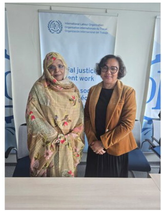 La ministre de la Fonction publique et du Travail s’entretient avec la directrice de la gouvernance de l’Organisation internationale du Travail