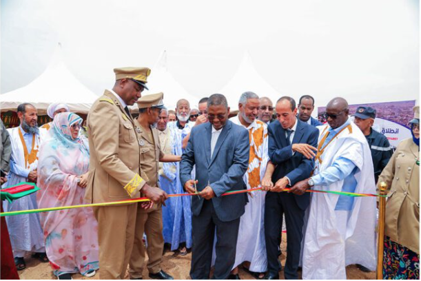 Lancement des travaux de construction de la première décharge temporaire de déchets dans la moughataa de Teyaret à Nouakchott Nord