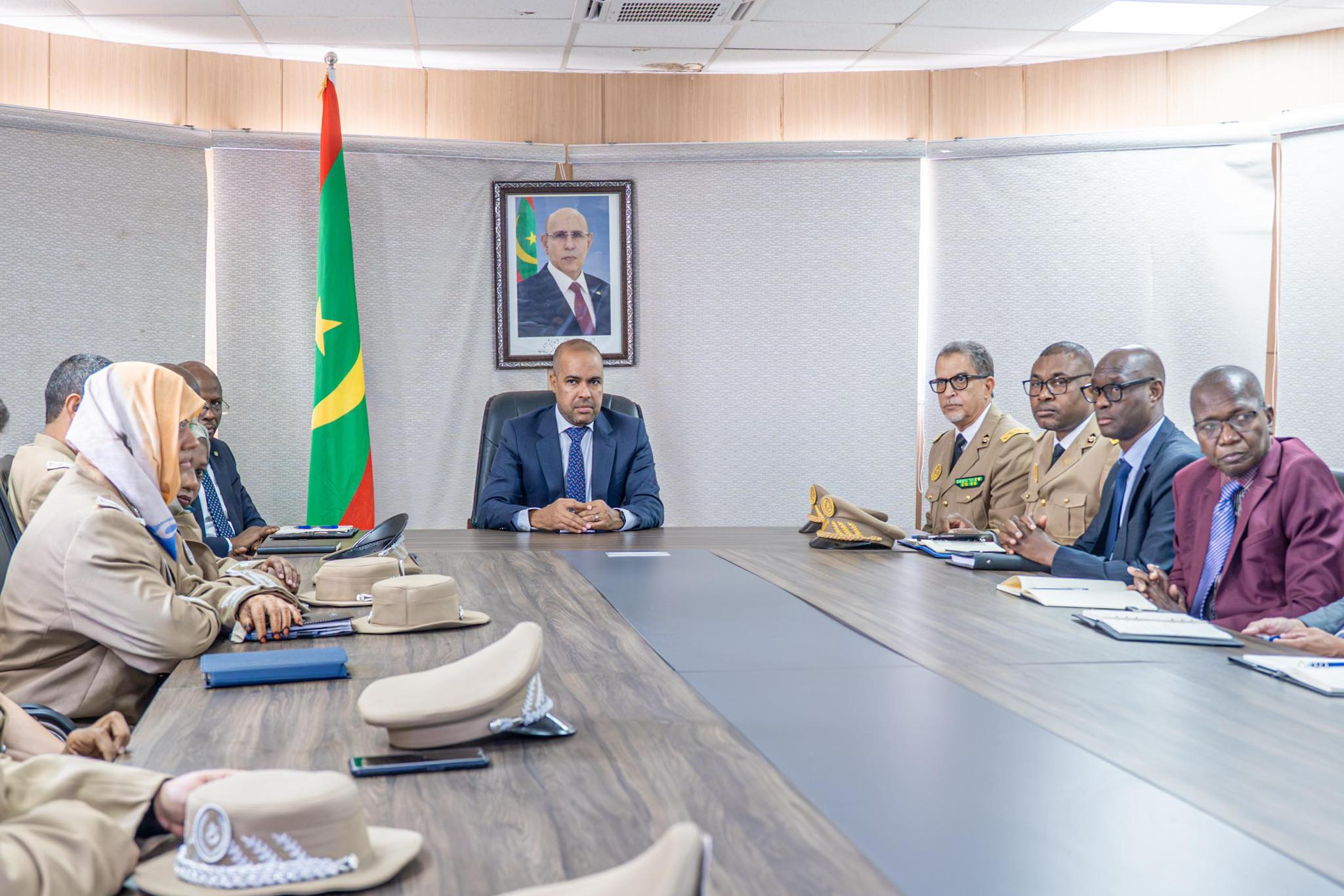 Le délégué général de Taazour Sidi Ould Moulaye Zeine préside une réunion de coordination pour la mise à jour du registre social au niveau des wilayas de Nouakchott