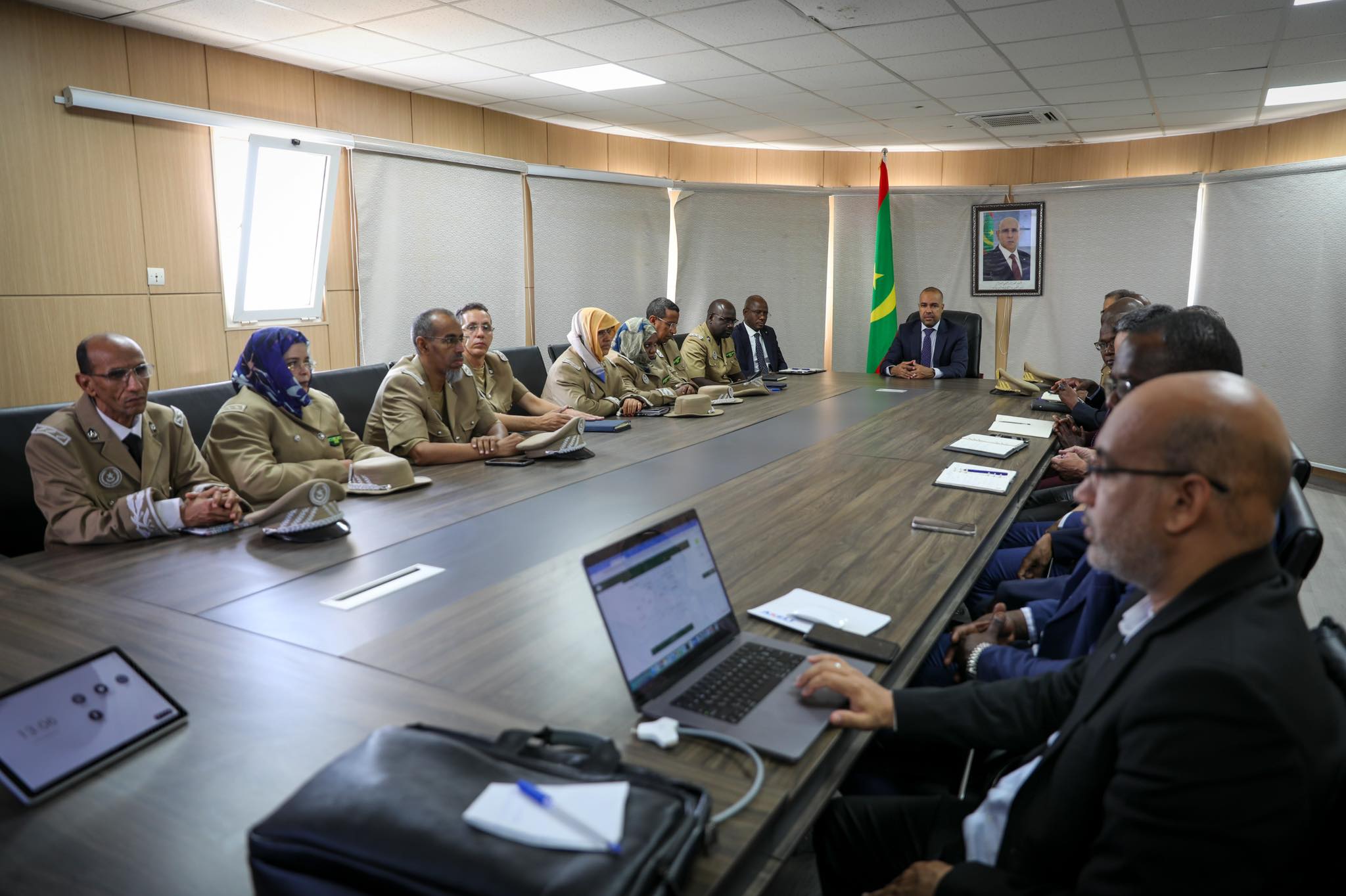 Le délégué général de Taazour Sidi Ould Moulaye Zeine préside une réunion de coordination pour la mise à jour du registre social au niveau des wilayas de Nouakchott