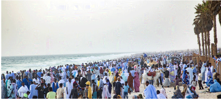 Plage de Nouakchott: Une destination de loisirs privilégiée pendant l’Aïd al-Adha.