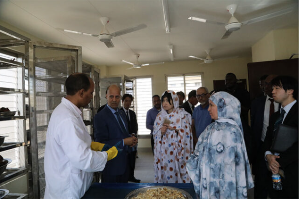 Une délégation japonaise visite le centre de réadaptation et de formation aux métiers de pêche de Nouakchott