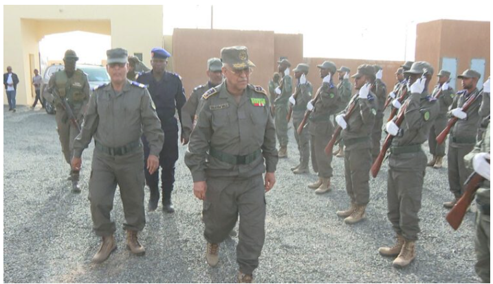 Le Chef d’Etat-Major de la Garde nationale visite le Groupement régional n°12 à Akjoujt