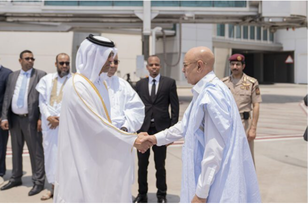 Le Président de la République arrive à Doha pour présenter ses condoléances suite au décès de Son Altesse Cheikh Hamad ben Khalifa Al Thani