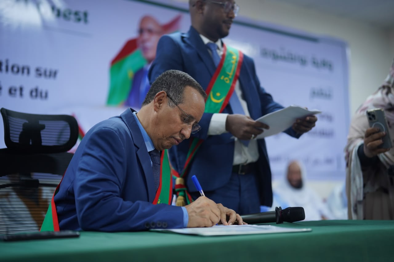 Photos : Cérémonie de signature de la Charte Citoyenne pour la propreté et le civisme présidée par le Wali de Nouakchott Ouest Hamoud Ould M'Hamed