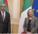 Le président de la République s’entretient avec la Première ministre italienne