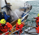 Exercice virtuel simulant le sauvetage de navires ou de bateaux en feu