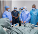 Le Président de la République visite le Centre National de Cardiologie pour suivre le déroulement des opérations de transplantation rénale et s’enquérir de la santé des patients