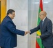Le Président de la République reçoit les lettres de créance du nouvel ambassadeur de la Palestine