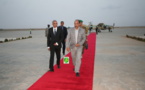 Le Président de la République regagne Nouakchott en provenance de la moughataa de R’Kiz