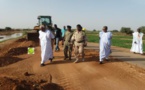 Sélibabi : Le wali du Guidimagha visite les travaux de maintenance de la route qui a subi des dégâts suite aux pluies et aux eaux de ruissellement