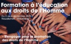 Formation à l'éducation aux droits de l'homme du 2 au 6 décembre 2019 en Mauritanie