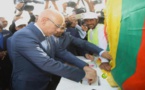 Le Président de la République pose la première pierre du projet du lycée Feu Mohamed Saïd Ould Hamodi