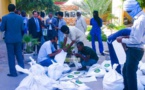 La commune de Tevragh Zeina distribue des quantités de produits alimentaires et de désinfection
