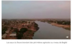 Les eaux du fleuve inondent des périmètres agricoles au niveau de Boghé