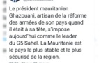 Maire français Jean-Louis Costes : " Ghazouani est l'artisan de la réforme des armées de son pays "