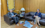 Le gouverneur de la BCM reçoit l'ambassadrice d'Allemagne