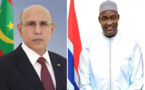 Le Président de la République renouvelle au Président gambien la détermination de la Mauritanie à renforcer et à développer les relations unissant les deux pays frères