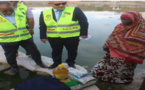 Distribution des paniers alimentaires à des familles à Nouakchott