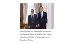 L’ambassadeur de Mauritanie en Finlande présente ses lettres de créance