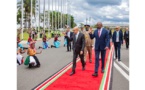 Le président de la République et président de l’Union africaine arrive à Nairobi
