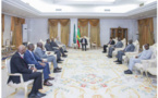 Le Président de la République, Président de l’Union africaine rencontre une délégation de responsables d’institutions financières et de banques africaines