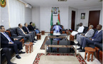SE. le Président de la République, M. Mohamed Ould Cheikh El-Ghazouani, a inauguré, vendredi, à Nouakchott, une nouvelle extension du Centre hospitalier des spécialités et son équipement en matériel médical de pointe.  Après avoir coupé le ruban symb