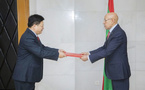 Le Président de la République reçoit les lettres de créance de l’ambassadeur de Chine