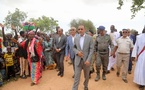 Taazour au Gorgol : Le Délégué général de la Solidarité s’enquiert de la situation des citoyens victimes des inondations à Tifoundé Civé