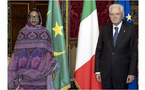 L’ambassadrice de Mauritanie en Italie présente ses lettres de créance