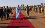 Le Président de la République arrive à Kaédi au début d’une visite d’information et de travail dans la wilaya du Gorgol