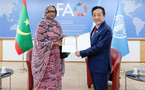 La représentante de notre pays auprès de la FAO présente ses lettres de créance