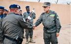 Le chef d’état-major de la garde nationale visite le regroupement régional n° 8 de la ville de Tidjikja