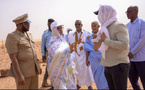 La ministre de l’Environnement visite le projet de fixation des dunes dans la commune de Ain Safra, moughataa de Chinguetti