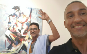 Après 9 ans d'absence, l'artiste Sidi Yahya expose de nouveau : juste 11 toiles rares et donc chères...