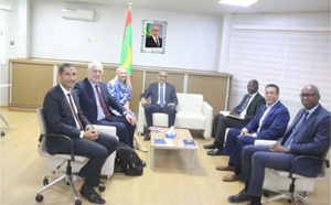 Le ministre de l’énergie reçoit l’ambassadeur de la République de Finlande en Mauritanie