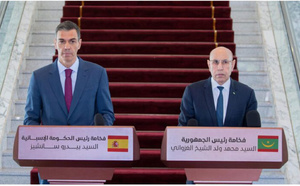 Le Président de la République souligne la profondeur du partenariat entre la Mauritanie et l’Espagne lors d’une conférence de presse conjointe avec le Premier ministre espagnol