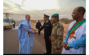 Le Président de la République arrive dans la ville de Bassiknou où il a reçu un accueil populaire chaleureux