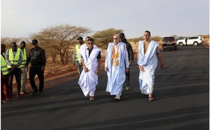 Le Président de la République s’informe de l’avancement des travaux sur la route Amourj – Adelbeghrrou