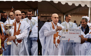 Le Président de la République supervise une course de chameaux et de chevaux
