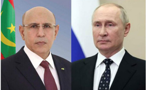 Le Président de la République reçoit les félicitations du Président russe