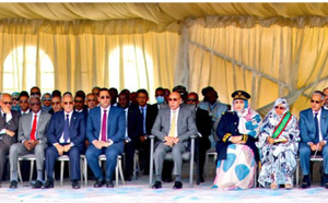 Le Président de la République pose la première pierre d’un projet de construction d’une centrale hybride d’une capacité de 220 mégawatts