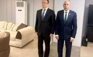 Le président de la République rencontre le vice-président de la Commission permanente de l’Assemblée populaire nationale chinoise