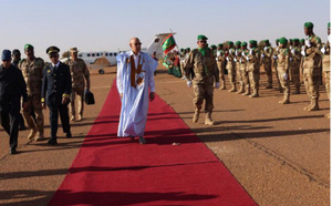 Le Président de la République arrive à Kaédi au début d’une visite d’information et de travail dans la wilaya du Gorgol